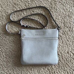 Michael Kors Grey Saffiano Crossbody Bag